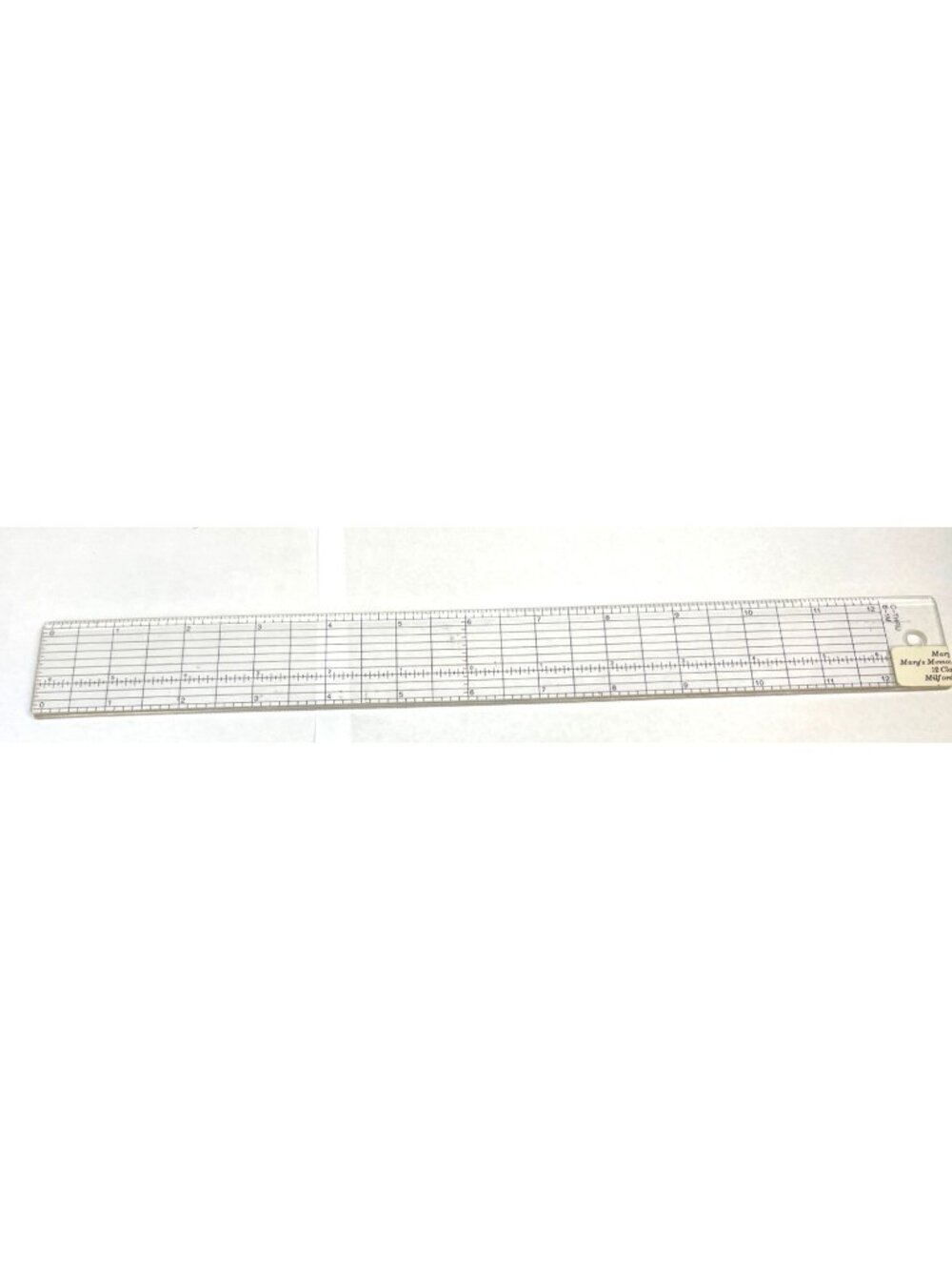 C-Thru 12-Inch Transparent Ruler With Grid Lines For Precision Measurements